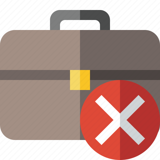 Bag, briefcase, business, cancel, portfolio, suitcase, work icon - Download on Iconfinder