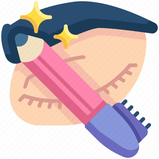 Eyebrow, pencil, eyelashes, eye close icon - Download on Iconfinder