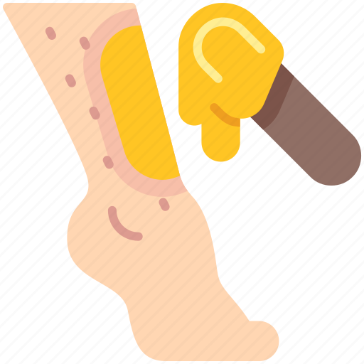 Waxing, hair, removal, salon, wax, leg icon - Download on Iconfinder