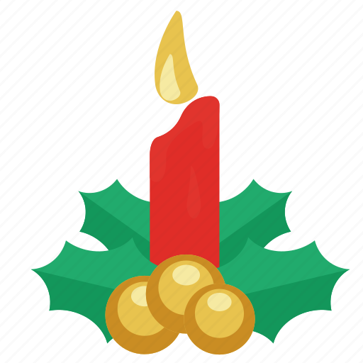 Balls, candle, celebration, christmas, christmas candle, decoration, green leaf icon - Download on Iconfinder