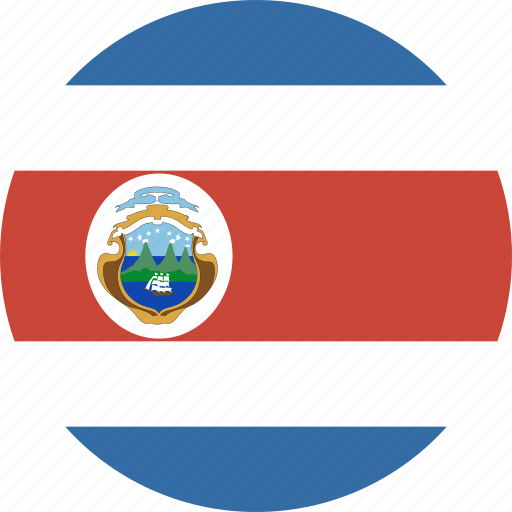 Costa, circle, rica icon - Download on Iconfinder