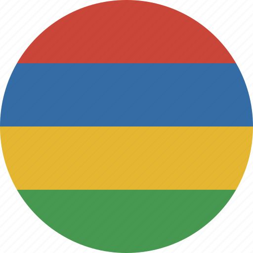 Mauritius, circle icon - Download on Iconfinder