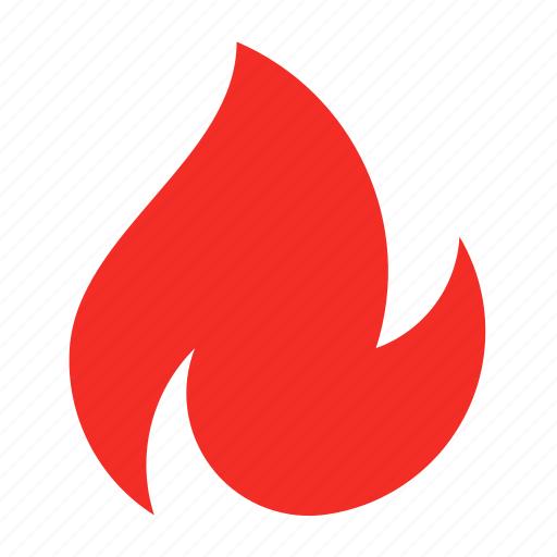 Caution, danger, fire, flame, flammable, hot icon - Download on Iconfinder