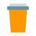 coffee cup, coffee to go, hot coffee, orange cup, paper cup