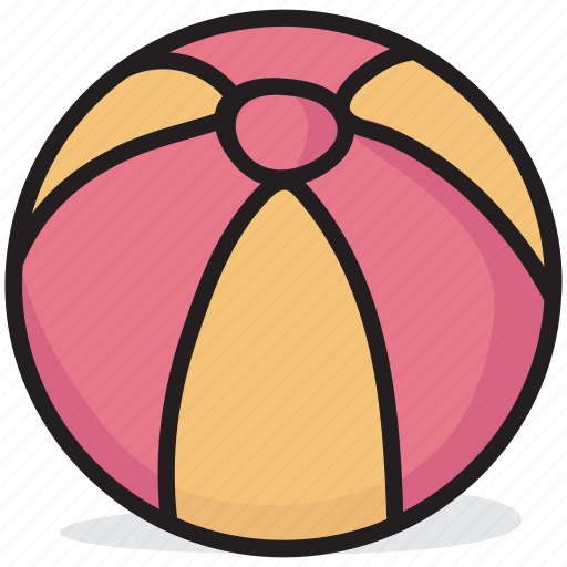 Beach ball, handball, outdoor game, sports equipment, sports tool icon - Download on Iconfinder