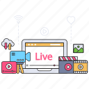 multimedia live stream, online video, video streaming, multimedia