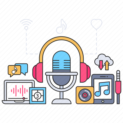 Podcast, recording, audio recording, microphone, multimedia icon - Download on Iconfinder
