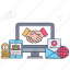 business communication, business agreement, business deal, business handshake, handclasp 