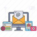 mail communication, email, correspondence, letter, electronic mail