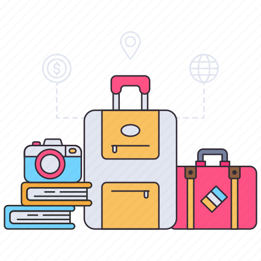 Traveling, bags, baggage, luggage, briefcases icon - Download on Iconfinder