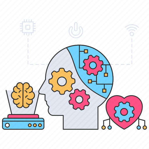 Cybernetics, brain setting, brain management, mind setting, mind management icon - Download on Iconfinder