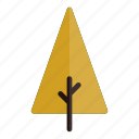 autumn, branches, nature, plant, tree, triangle, yellow