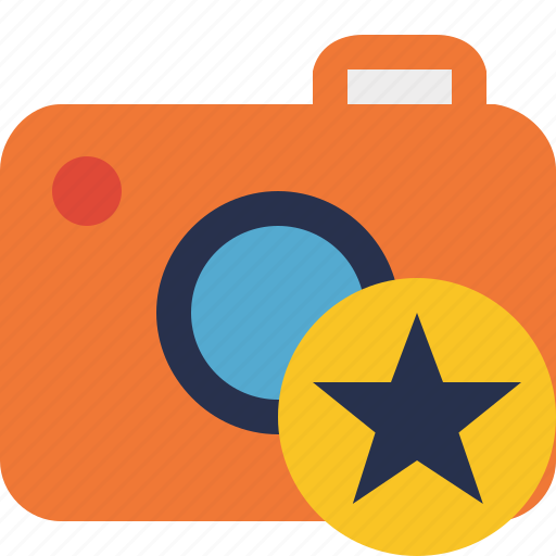 Camera, photo, photocamera, photography, picture, snapshot, star icon - Download on Iconfinder