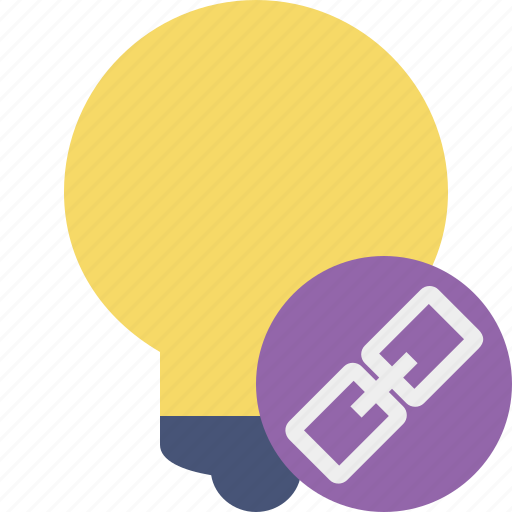 Bulb, idea, light, link, tip icon - Download on Iconfinder