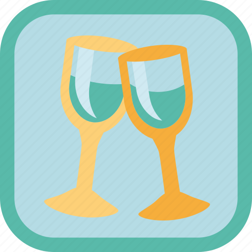 Glass, alcohol, wine, gamification, badge, celebrate icon - Download on Iconfinder