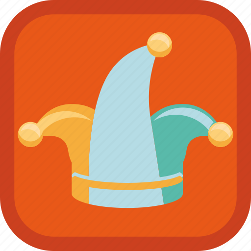 Fool, hat, jester, clown, gamification, badge icon - Download on Iconfinder