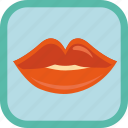 smile, lips, woman, kiss, gamification, badge