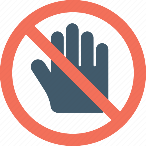 Danger sign, hand sign, stop sign, traffic sign, warning symbol icon - Download on Iconfinder