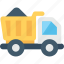 construction truck, dump truck, transport, truck, vehicle 