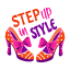 step, in, style, heels, sandals, shoes, fashion 