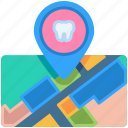 location, dentist, treatment, clinic, medical, map