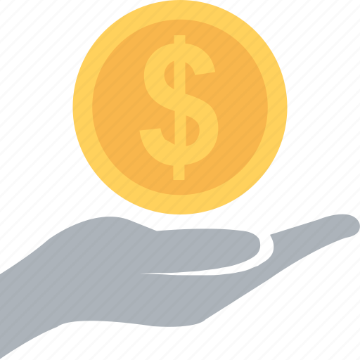 Banking, commerce, dollar, hand, payment icon - Download on Iconfinder