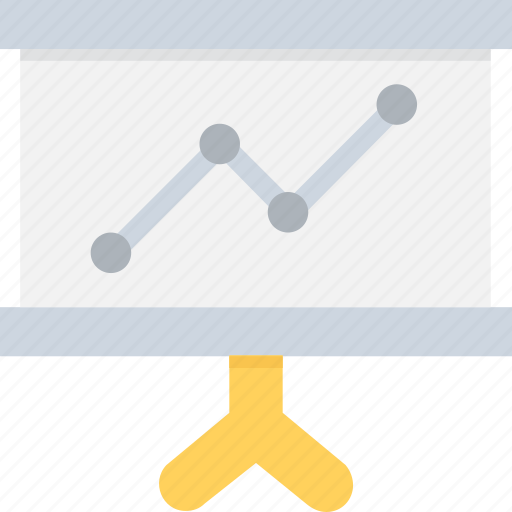 Business presentation, chalkboard, easel, presentation, statistics icon - Download on Iconfinder