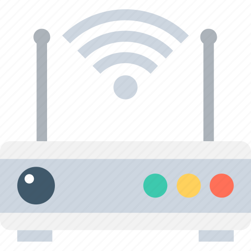 Internet device, wifi modem, wifi router, wifi signals, wireless internet icon - Download on Iconfinder