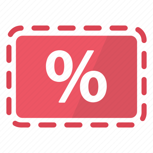 Coupon, deal, percentage, promo, red, reduction, sale icon - Download on Iconfinder