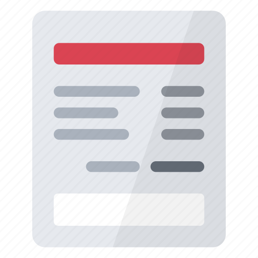 Invoice, sheet icon - Download on Iconfinder on Iconfinder