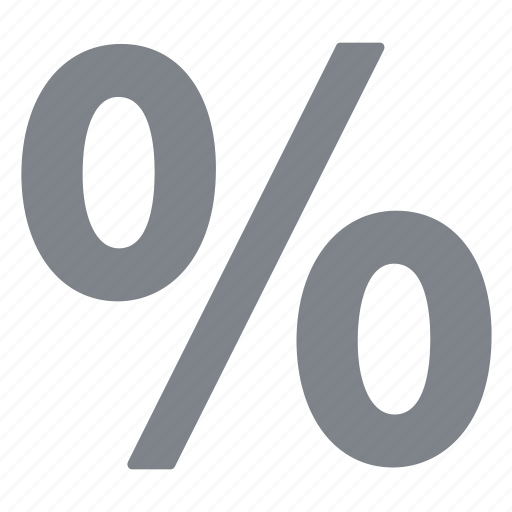 Gray, percentage, rate icon - Download on Iconfinder