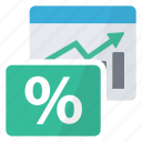 chart, graphics, loan, percentage, report