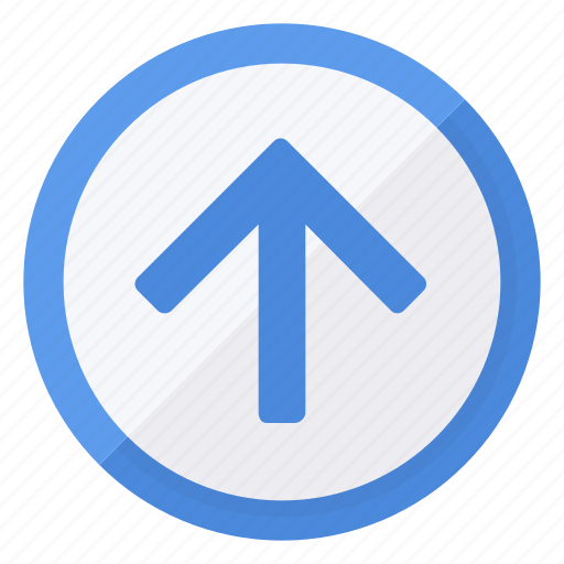 Arrow, browse, circle, direction, navigation, up icon - Download on Iconfinder