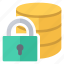 database, lock, password, protected 