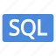 badge, blue, language, query, sql, structured, white 
