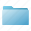 blue, closed, file, folder 