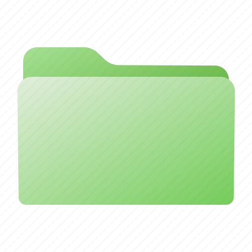 Closed, file, folder, green icon - Download on Iconfinder