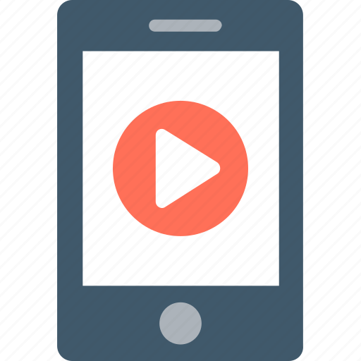 Iphone, mobile, mobile media, multimedia, play video icon - Download on Iconfinder