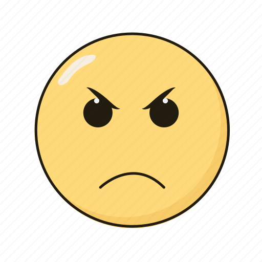 Angry, emoji, emoticon, emotikon, ikon icon - Download on Iconfinder