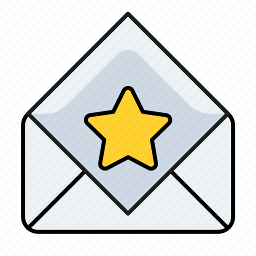 Email, preferred email, read, star, award, favorite, send icon - Download on Iconfinder
