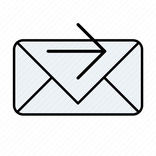 Arrow, email, email forward, forward, mail forward, right, unread icon - Download on Iconfinder
