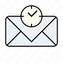 email, time, unread email time, alarm, clock, mail, timer