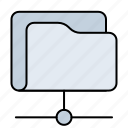 folder, archive, connection, data, database, internet, storage