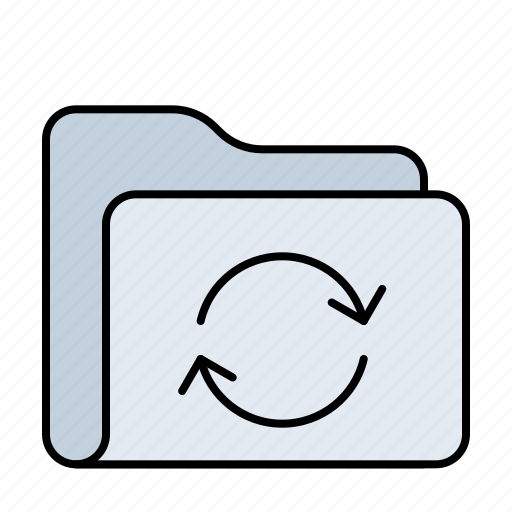 Folder, refresh, document, documents, reload, sync, update icon - Download on Iconfinder