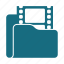 folder, movie, cinema, film, media, play, video