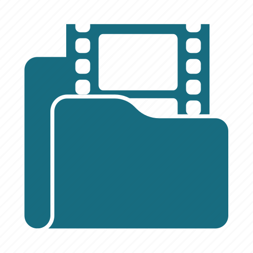 Folder, movie, cinema, film, media, play, video icon - Download on Iconfinder