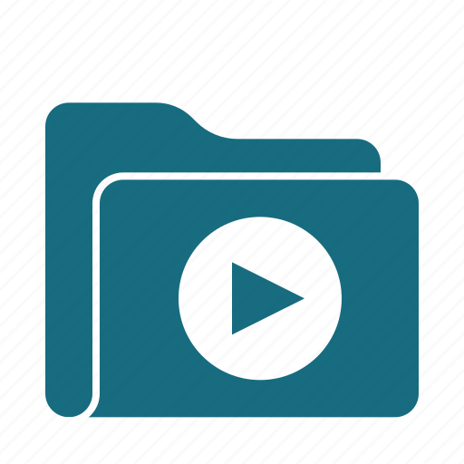 Folder, play, audio, media, multimedia, music, video icon - Download on Iconfinder
