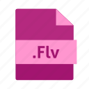 file format, flash, flv, name, purple color, video