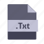 document, extension, file, name, text, txt 