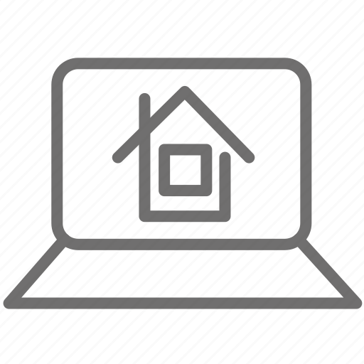 Computer, home, house, laptop, online, portal, web icon - Download on Iconfinder